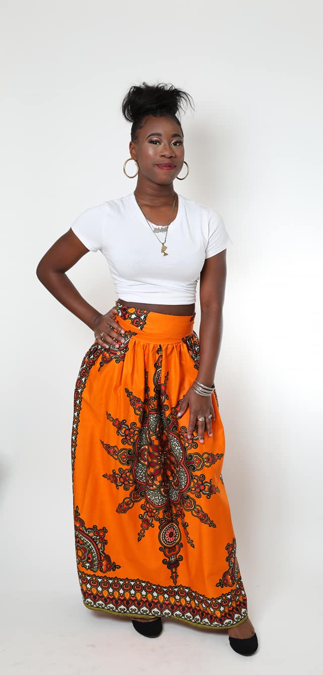 stone maxi skirt
