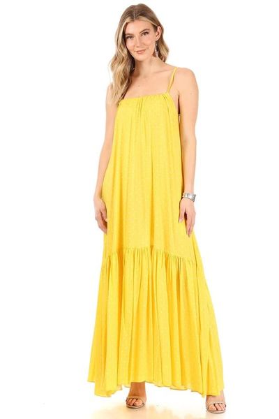 polka maxi dress