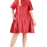 faux leather dress
