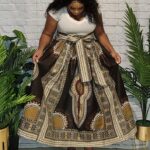 African Print Maxi skirt
