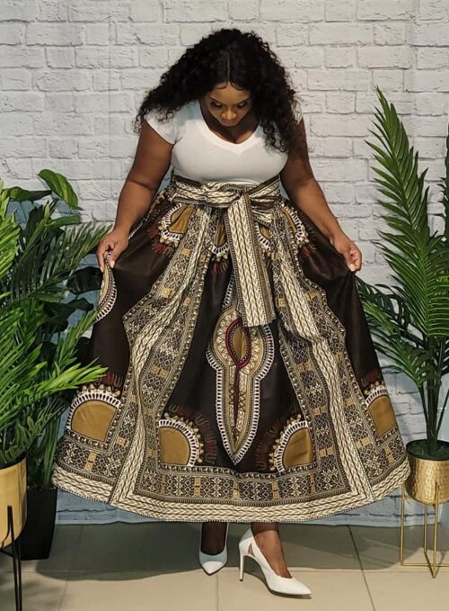 African Print Maxi skirt